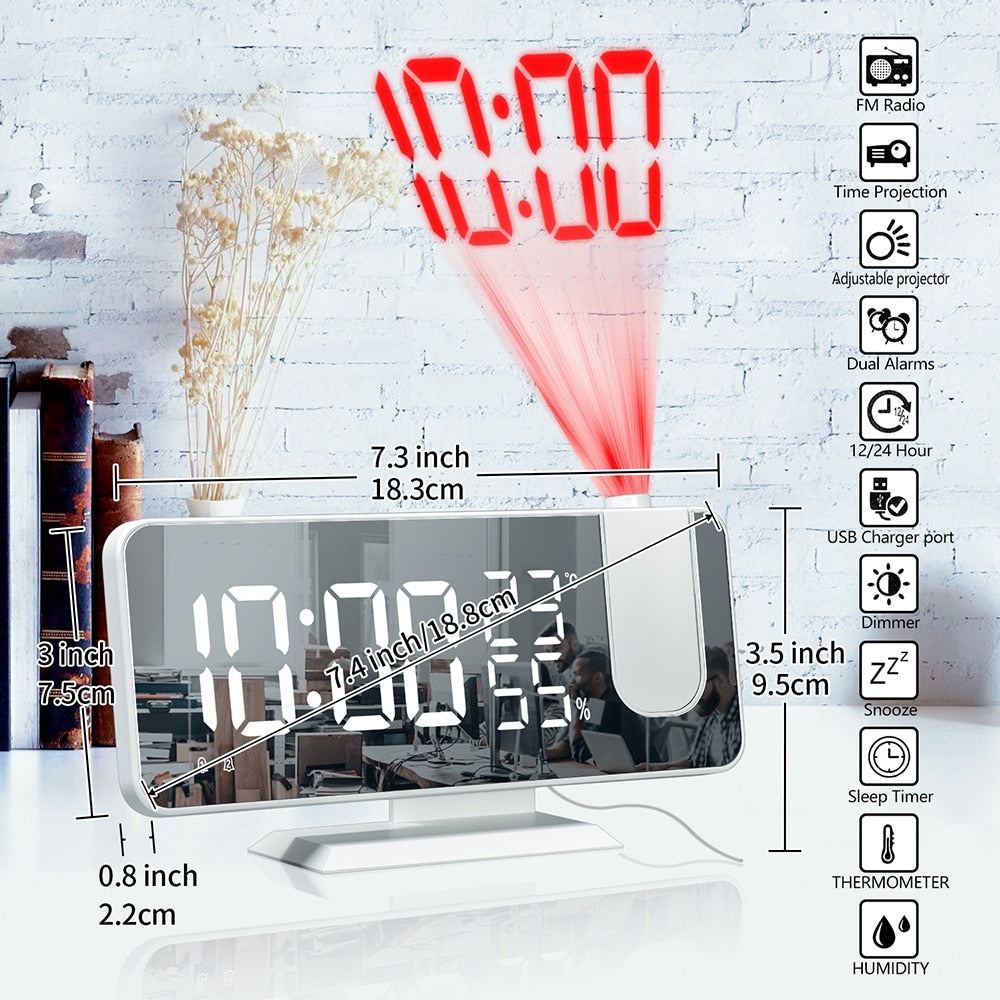 Projection Digital Alarm Clock